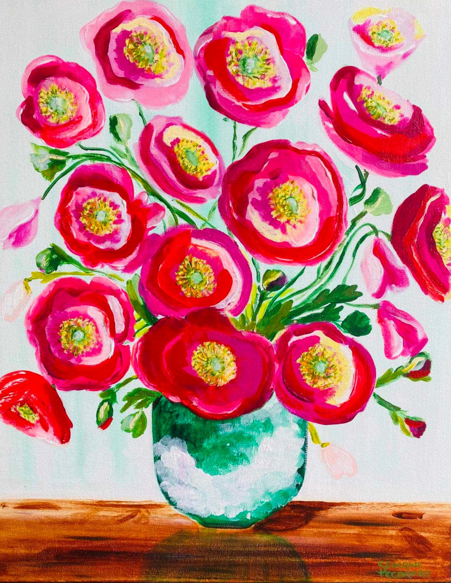 Poppies For Donna by Severine Pecoraro Art
