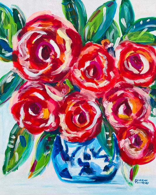 Roses Are Red by Severine Pecoraro Art
